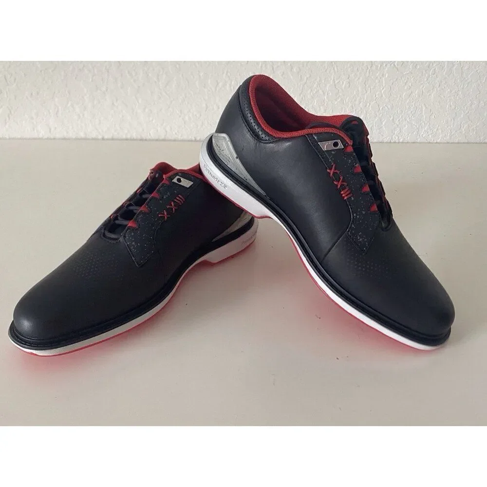 Men’s Sz 8 Nike Air Jordan ADG 5 Low Spikeless‎ Golf Shoe Black Red FQ7874-001